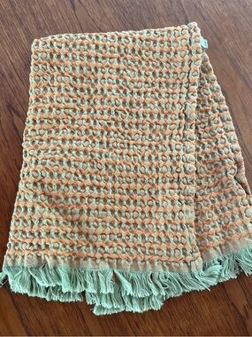 Citta Mae orange and green hand towel